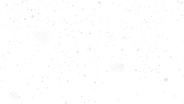 Realistic snow falling overlay, transparent PNG