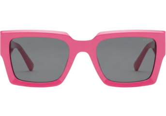 Stylish pink sunglasses with dark lenses, a modern accessory for fashion and protection, isolated on transparent background