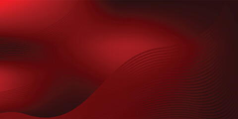 Abstract background of wavy lines in red colors