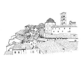 Volterra – Ancient Tuscan Town Rooftop View