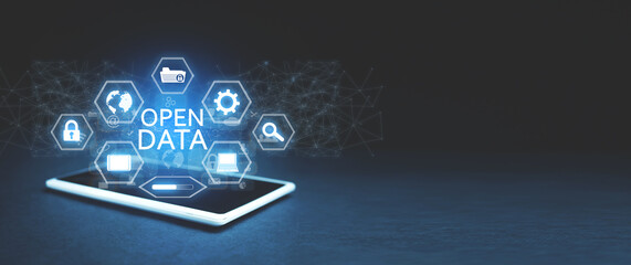 Open Data. Technology. Internet. Business