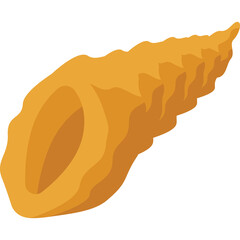 Golden Fried Fish Stick Isolated on Transparent Background Perfect for Seafood Menus and Culinary Designs