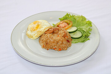 Indonesian Nasi Goreng Kampung with Sunny Side Egg