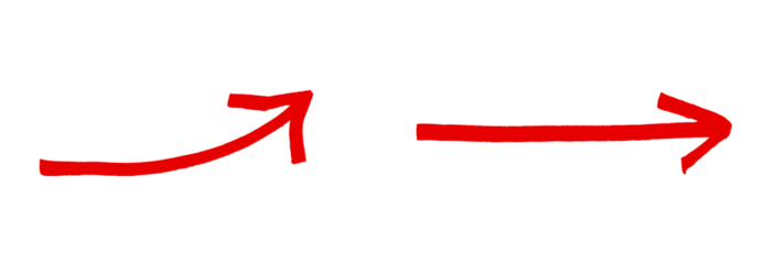 hand drawn doddle red arrow,grunge red arrows isolated on transparent background,red arrow pointing up