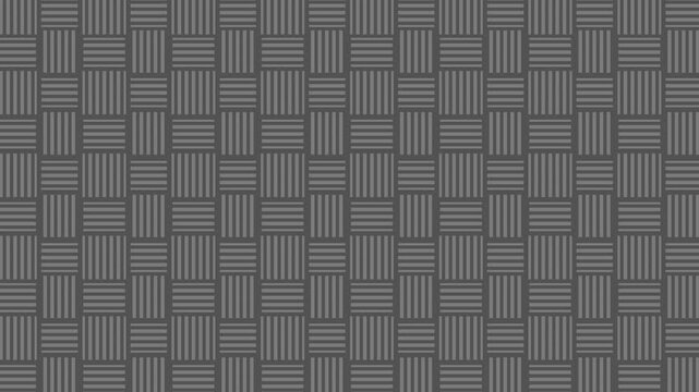 metal tile inspection, facility manager examines textured metal flooring material for maintenance