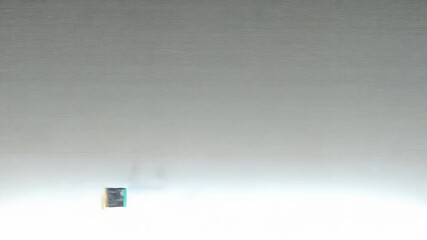 Abstract digital scene with a glowing horizontal light line moving across a minimalistic background, symbolizing a scanning or data processing effect. Futuristic technology concept with motion blur. - Powered by Adobe