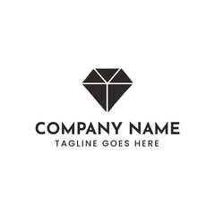 Elegant diamond logo vector scalable illustration for company branding and luxury identity