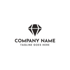 Naklejka premium Elegant diamond logo vector illustration scalable icon for branding and luxury businesses