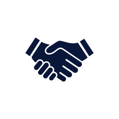 simple handshake deal logo icon