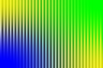 Abstract vertical lines gradient from blue to green and yellow