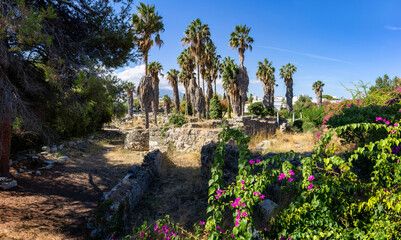 Kos Stadt mit den &Uuml;berresten und Ausgrabungen der antiken Stadt mit der Agora (Arch&auml;ologie) im September 2025