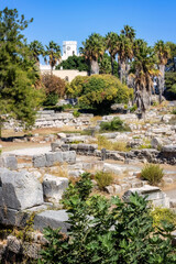 Kos Stadt mit den &Uuml;berresten und Ausgrabungen der antiken Stadt mit der Agora (Arch&auml;ologie) im September 2025