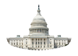 United states capitol building transparent background cutout png