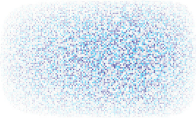 Light Pink, Blue vector banner with circles, spheres. Abstract spots. Background of Art bubbles in halftone style with colored gradient. Vector