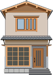 Modern Japanese Suburban Residential 2 Floor Apartment