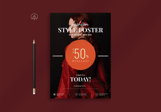 Fashion Style Poster Design Template