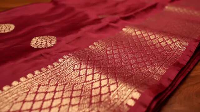 Elegant vaira oosi silk saree promotion video showcasing craftsmanship and tradition for advertising campaigns