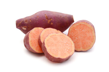 Sweet potatoes, whole and halved 