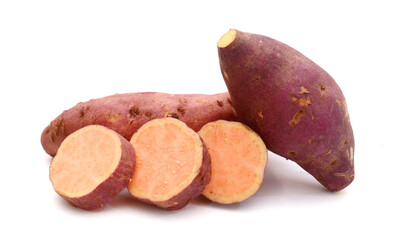 Sweet potatoes, whole and halved 