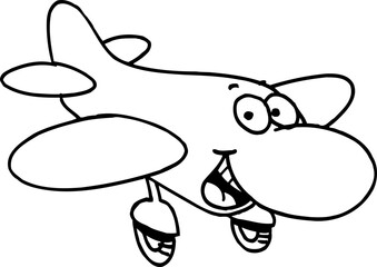 Happy Little Plane in Flight