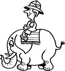 Elephant-Mounted Explorer