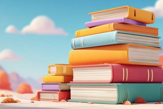 Cozy study room featuring a computer, books, globe, plants, and an open textbook in a bright and organized workspace