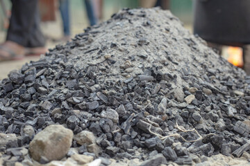 coal in a coal mine
