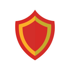 Brave Shield Silhouette White Background