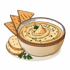 Featuring Create Bold Stroke Lebanese Hummus Bowl Wit Vibrant Creative Visual