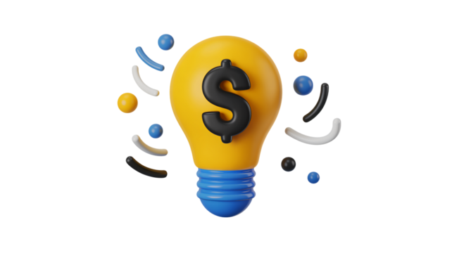 Brilliant idea to make money with this fun 3D dollar sign lightbulb