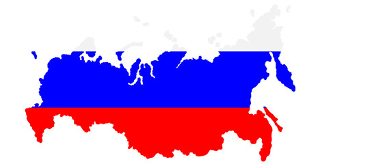 Russia's Flag Outline A Simplified Representation of the Russian Federation's National Symbol, Color Scheme