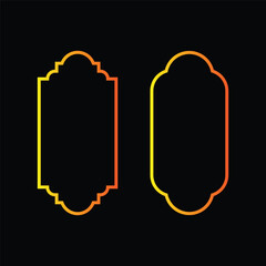 Elegant Frame Border Collection Vector: Ornament, Geometric Design, Decoration