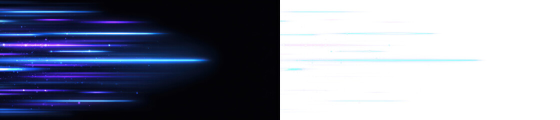 Futuristic Abstract Rays and Lines Design Display on Black and Transparent Background, png