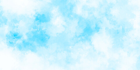 Abstract grunge sky blue soft painted watercolor paint splash. inspiring views of fluffy clouds blue sky background. cloudy blue sky various natural clouds and smoke. morning cloud in the sky.