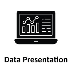 Data Presentation Vector Icon which can easily modify or edit
