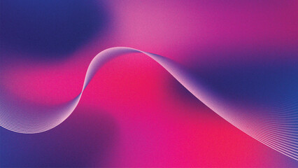 Futuristic Wave Gradient Background – Abstract Magenta and Blue Blur with Flowing Line Motion