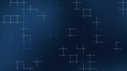 Dark blue gradient background with glowing grid lines and digital geometric shapes ideal for technology events innovation themes and modern presentation design - Powered by Adobe