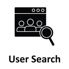 User Search Vector Icon which can easily modify or edit