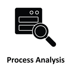 Process Analysis Vector Icon which can easily modify or edit