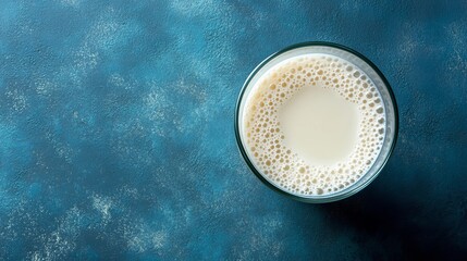 Vegan milk options and ingredients. A dairy-free drink for a healthy vegan or vegetarian lifestyle. Seen from above.
