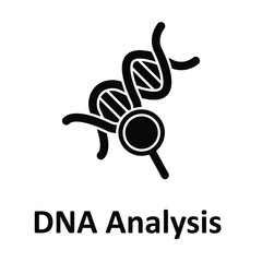 DNA Analysis Vector Icon which can easily modify or edit