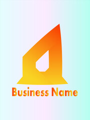 Vibrant Gradient Geometric Letter A Logo for Modern Business Identity