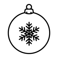 Ornament with Snowflake Design