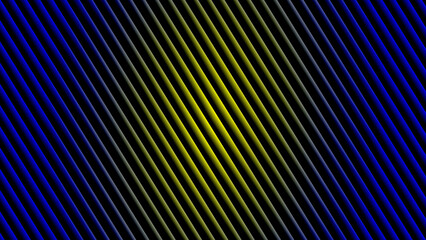 Abstract colorful illustration featuring geometric lines and stripes with light texture and dark space. Neon light stripe background. Glowing glass effect. 