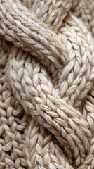 Crafting Cozy Warmth With Intricate Knitted Patterns on Soft Fabric This Autumn