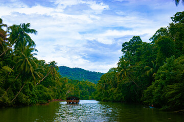 August 21, 2025. Bohol, Philippines. Tranquil cruise along Loboc River.