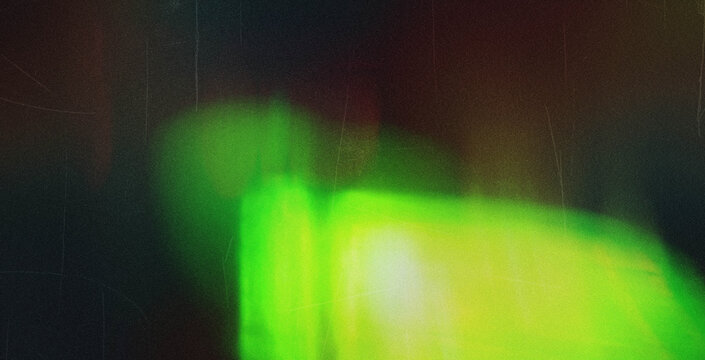 Old film light leaks texture with scratches, noise, iridescent light. Rainbow lens flare effect, camera film filter with bokeh, dust, grain. Distressed retro movie, photo burn effect. Vintage photo