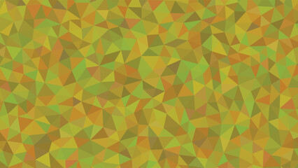 Abstract geometric background low poly triangle pattern in shades of green and brown modern vector design