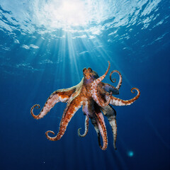 octopus in aquarium © Ronel