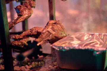 Nairobi, Kenya - October 18th 2025 - Giant meat Barbecue, chicken beef grill